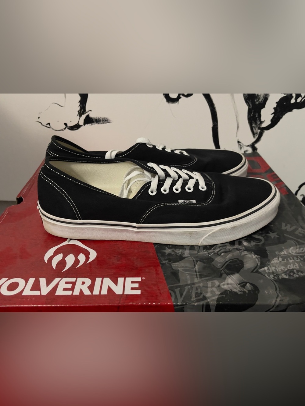 Vans Black Canvas Low-Top Sneakers with White Laces